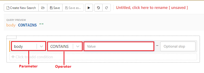 Creating a Condition
