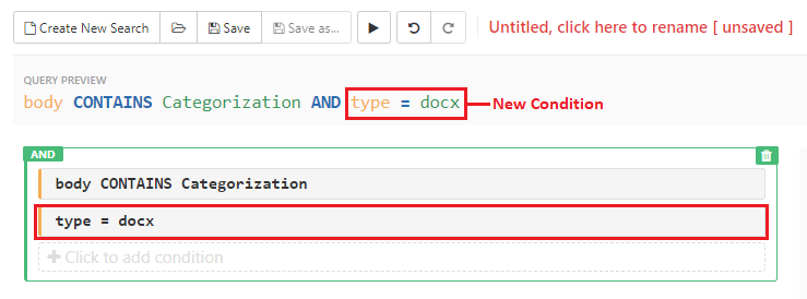 Inclusion of New Condition