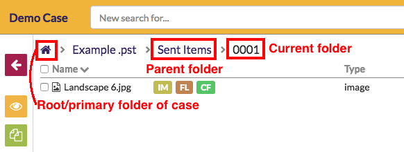 Navigate out of folders using the file path