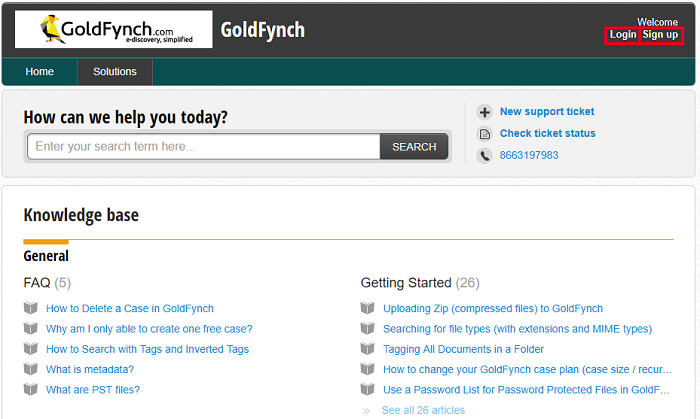 Log in or sign up if you don't have an account