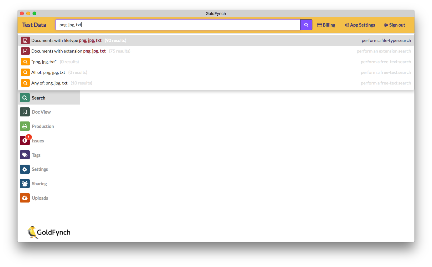 Search with Multiple Extensions