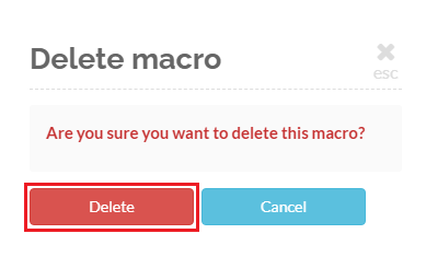 Confirm Delete