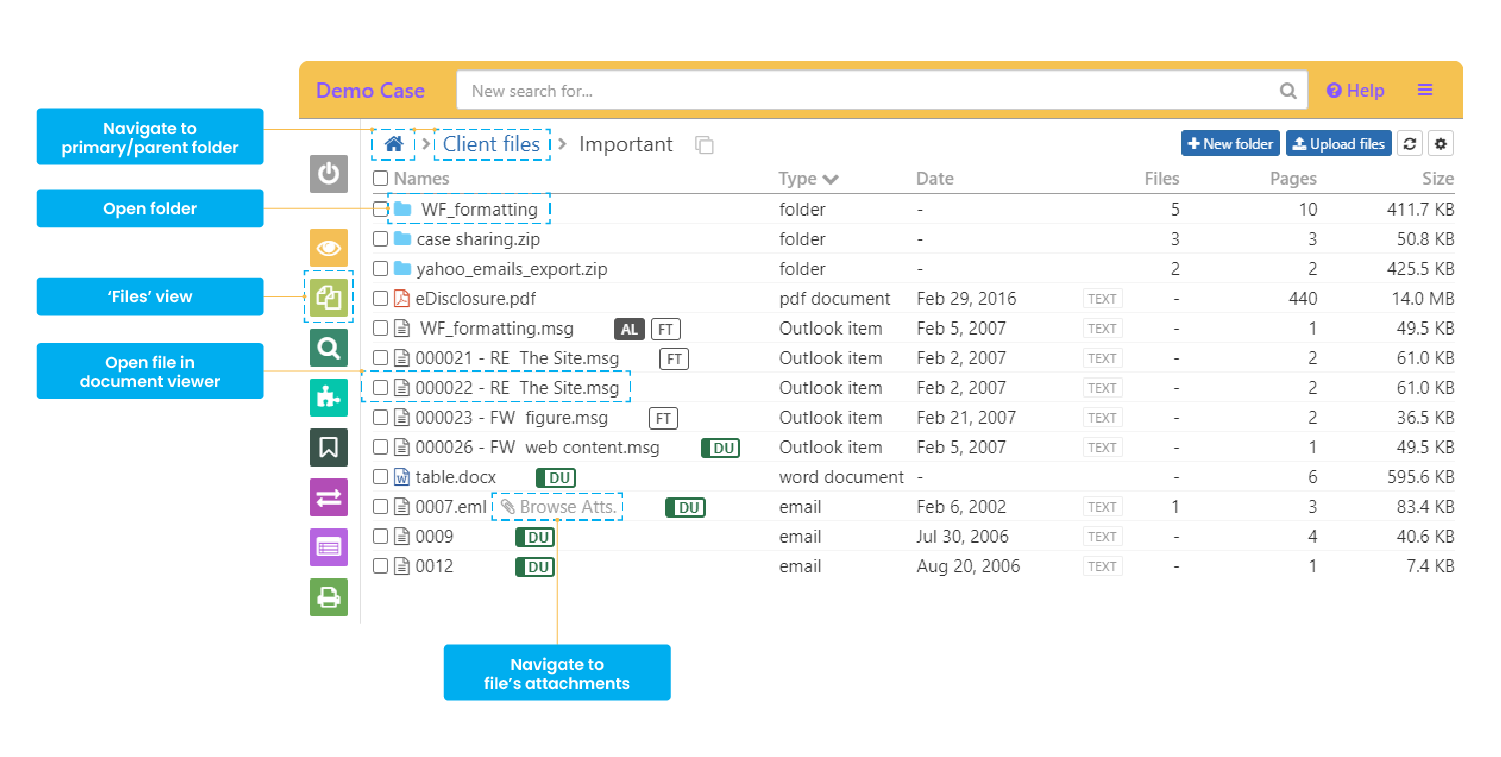 Navigate your files through the Document Viewer
