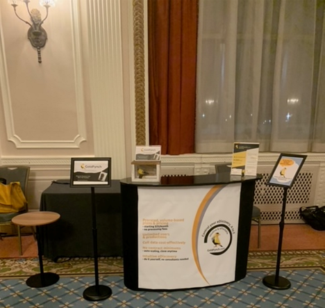 GoldFynch's booth at ILCO 2023