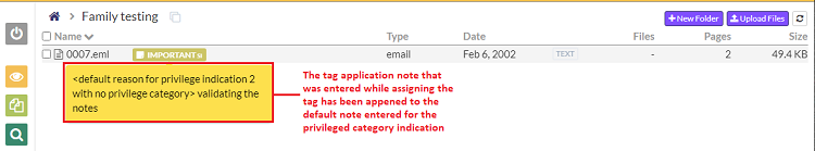 Privilege tag application notes